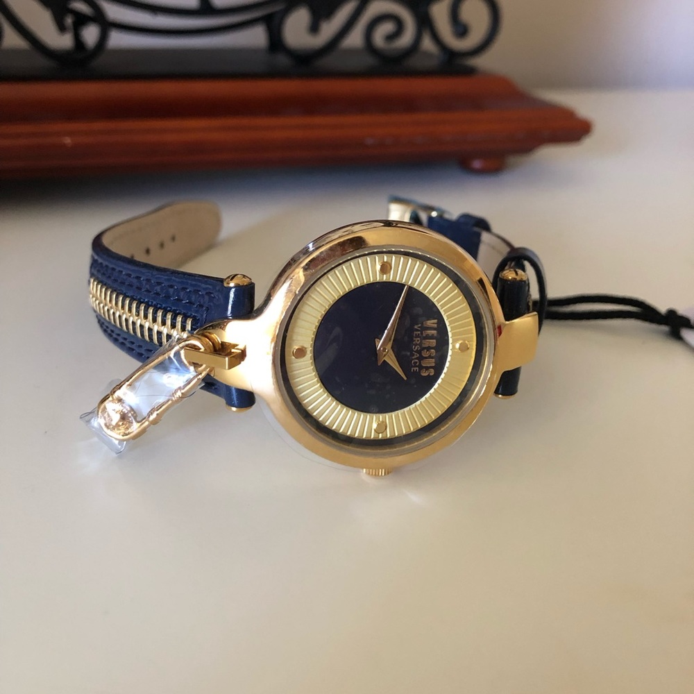 Versace Key Biscayne Gold Ion-Plated Watch NWT